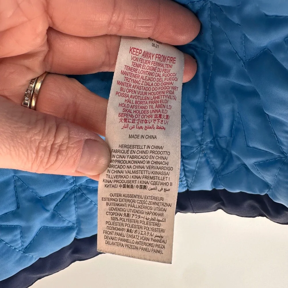 Boden Parka Jacket Coat Kids 11-12Y Faux Fur Hood Padded Navy Blue Winter Ski